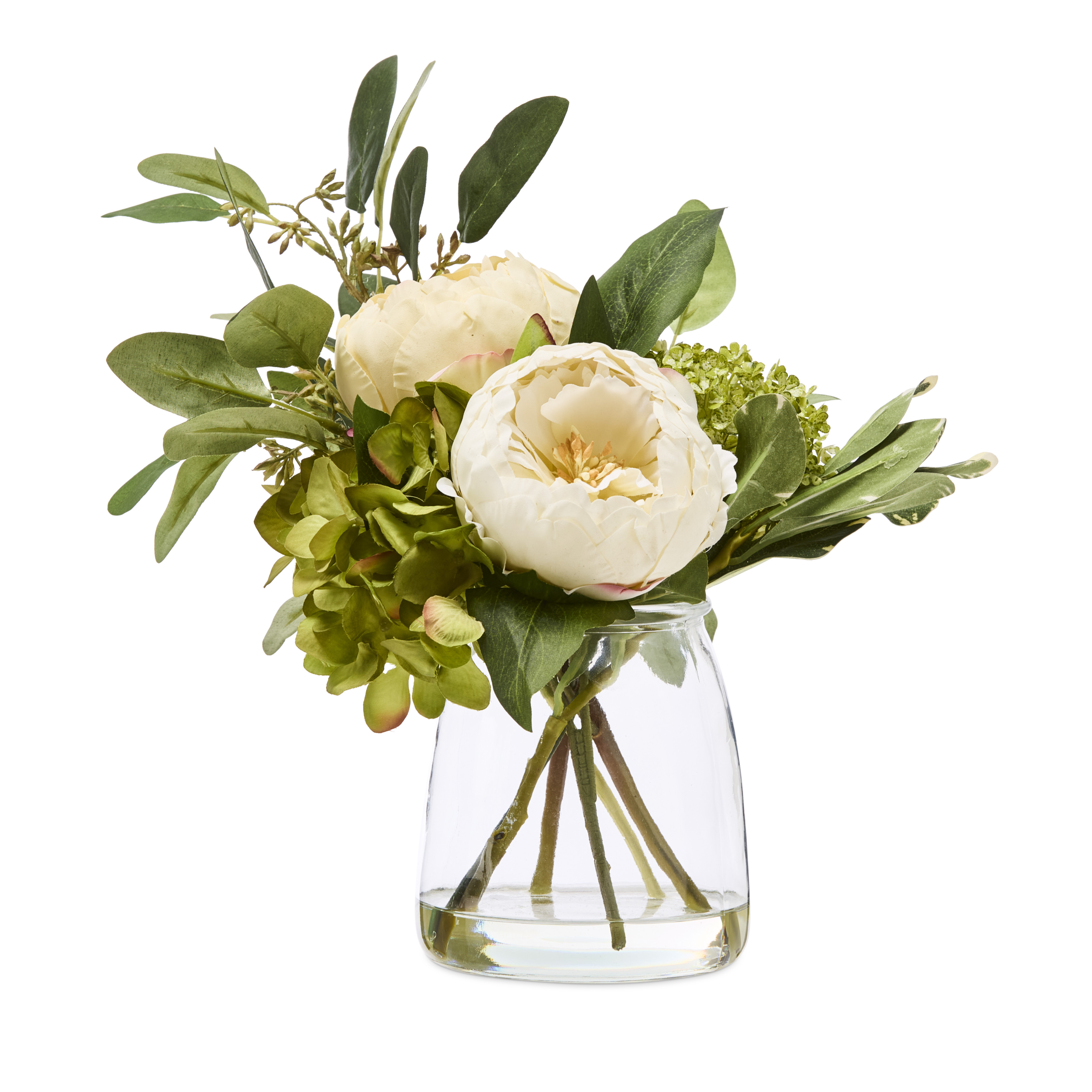 Fleurs dans l'eau Green Peony Hydrangea