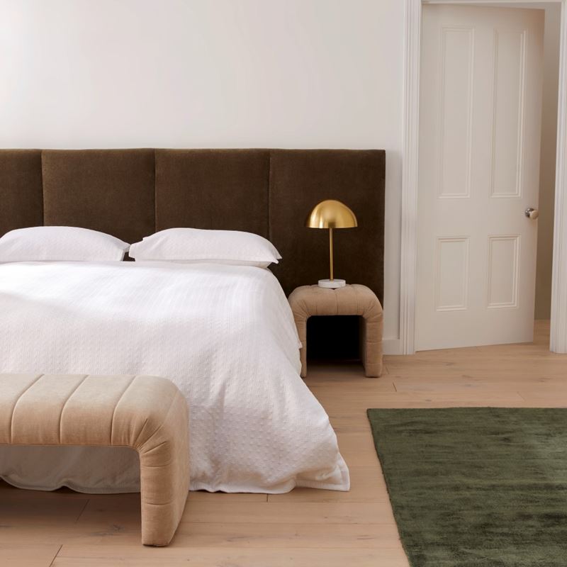 Belmont Gold & White Table Light