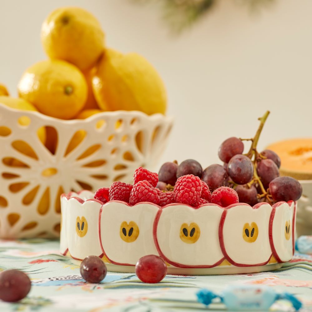 Pink Apple Fruit Bowl