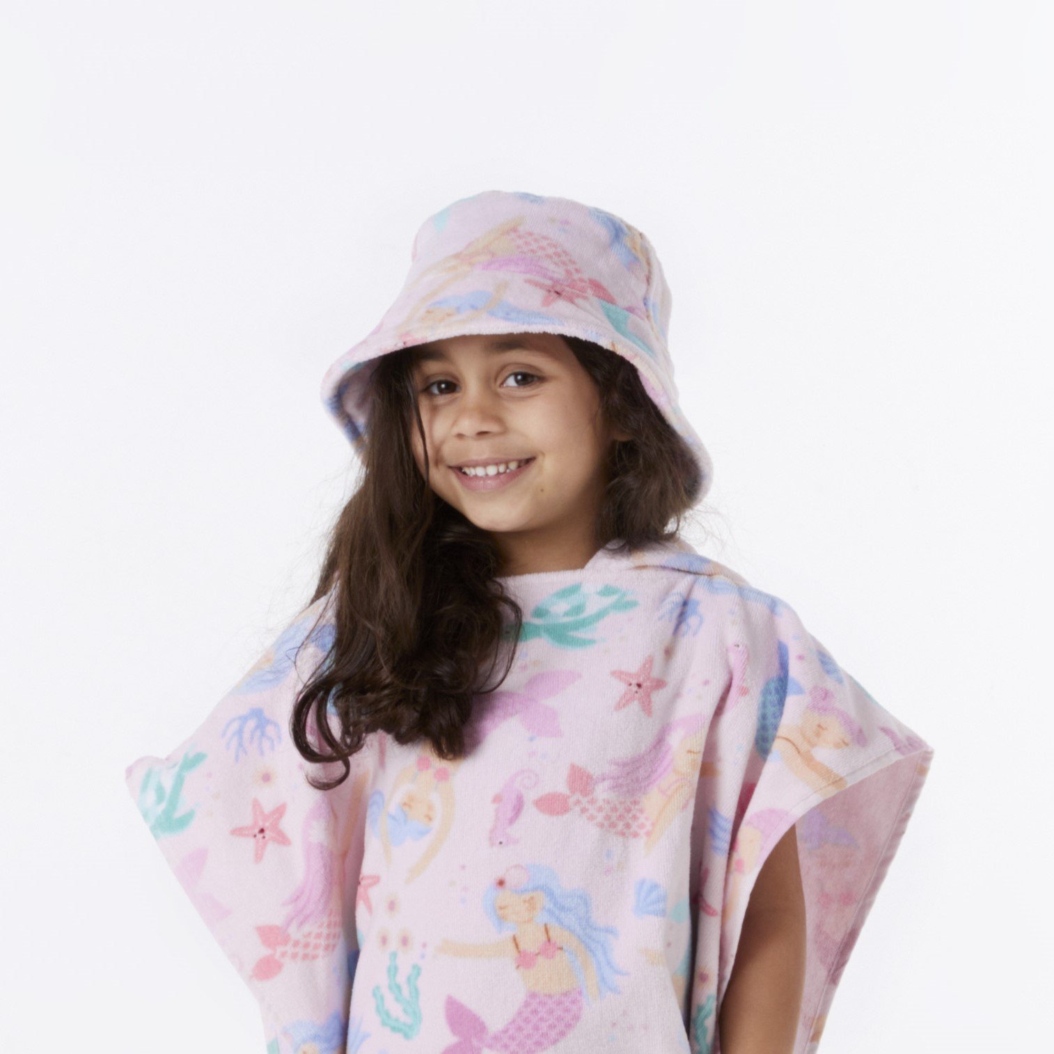 Kids Mermaid Dreams Beach Bucket Hat