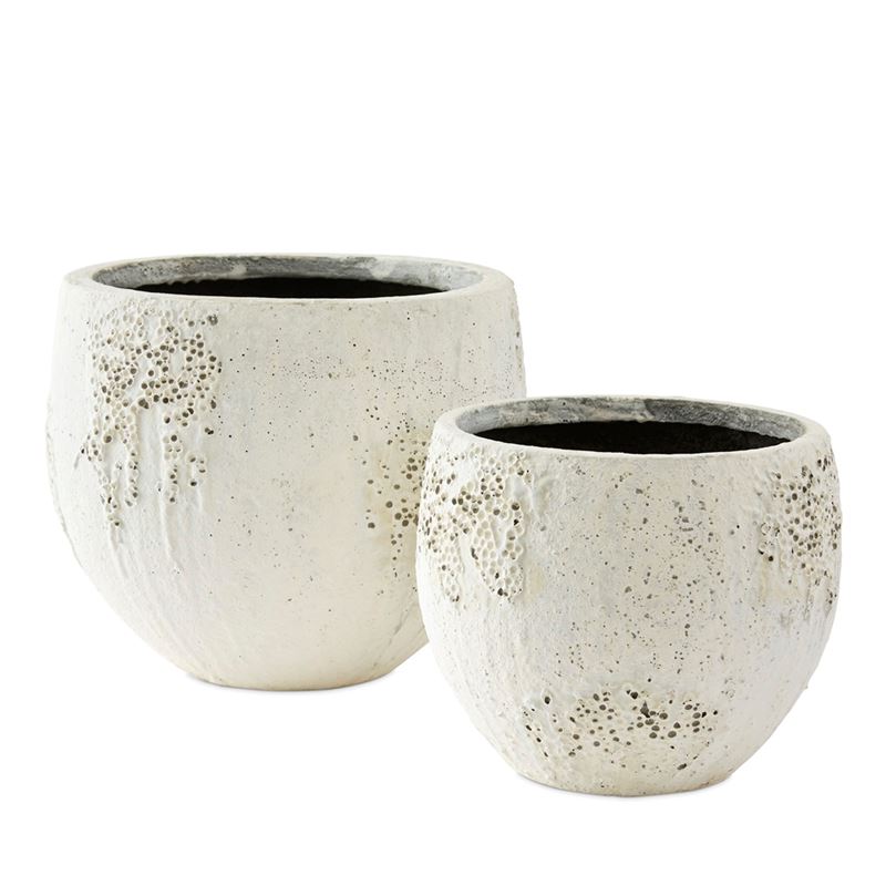 Odyssey Small Rustic White Pot