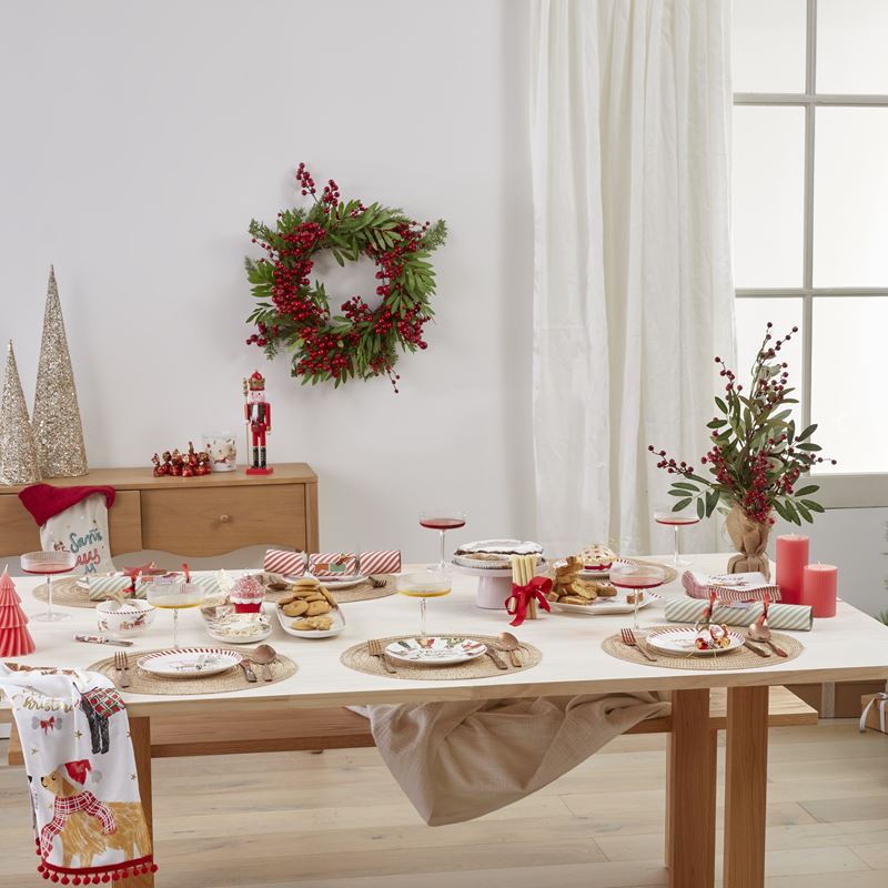 Festive Dogs Christmas Tea Towels 2 Pack