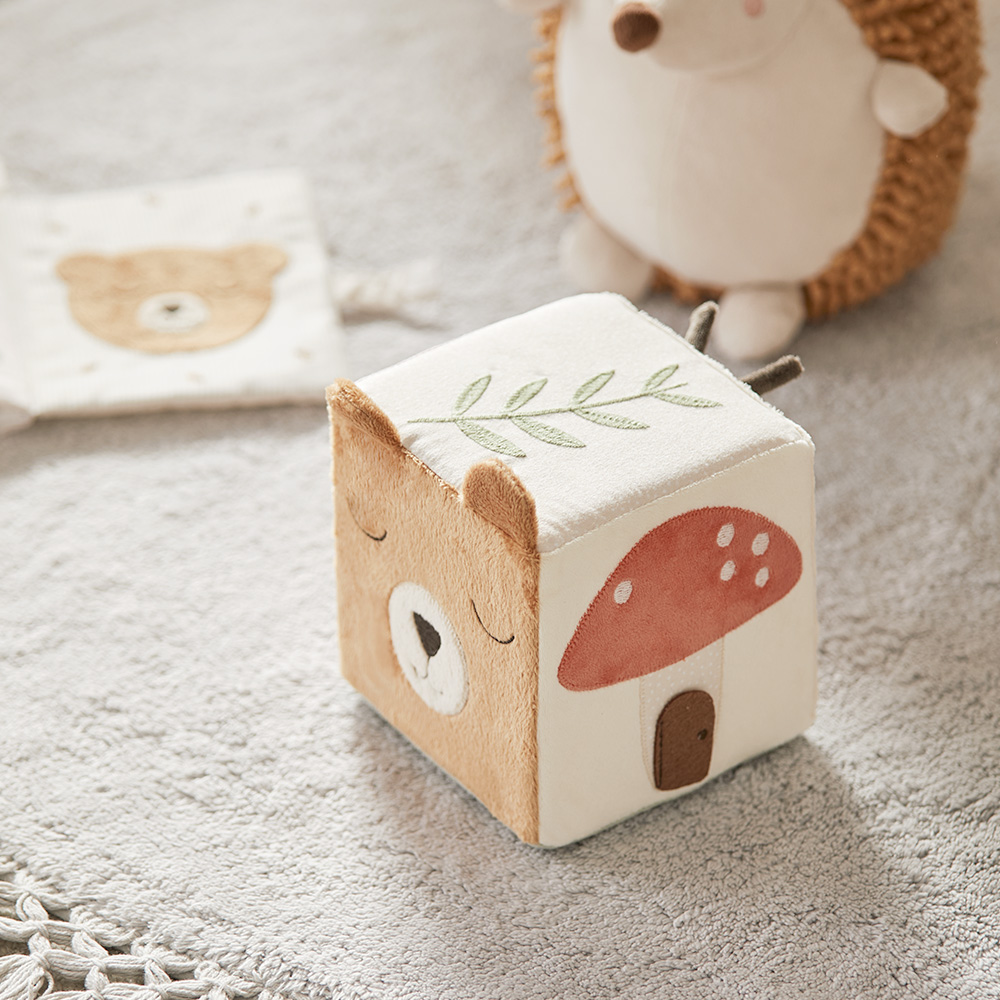 Woodlands Sensory Cube Play Time Baby Toy