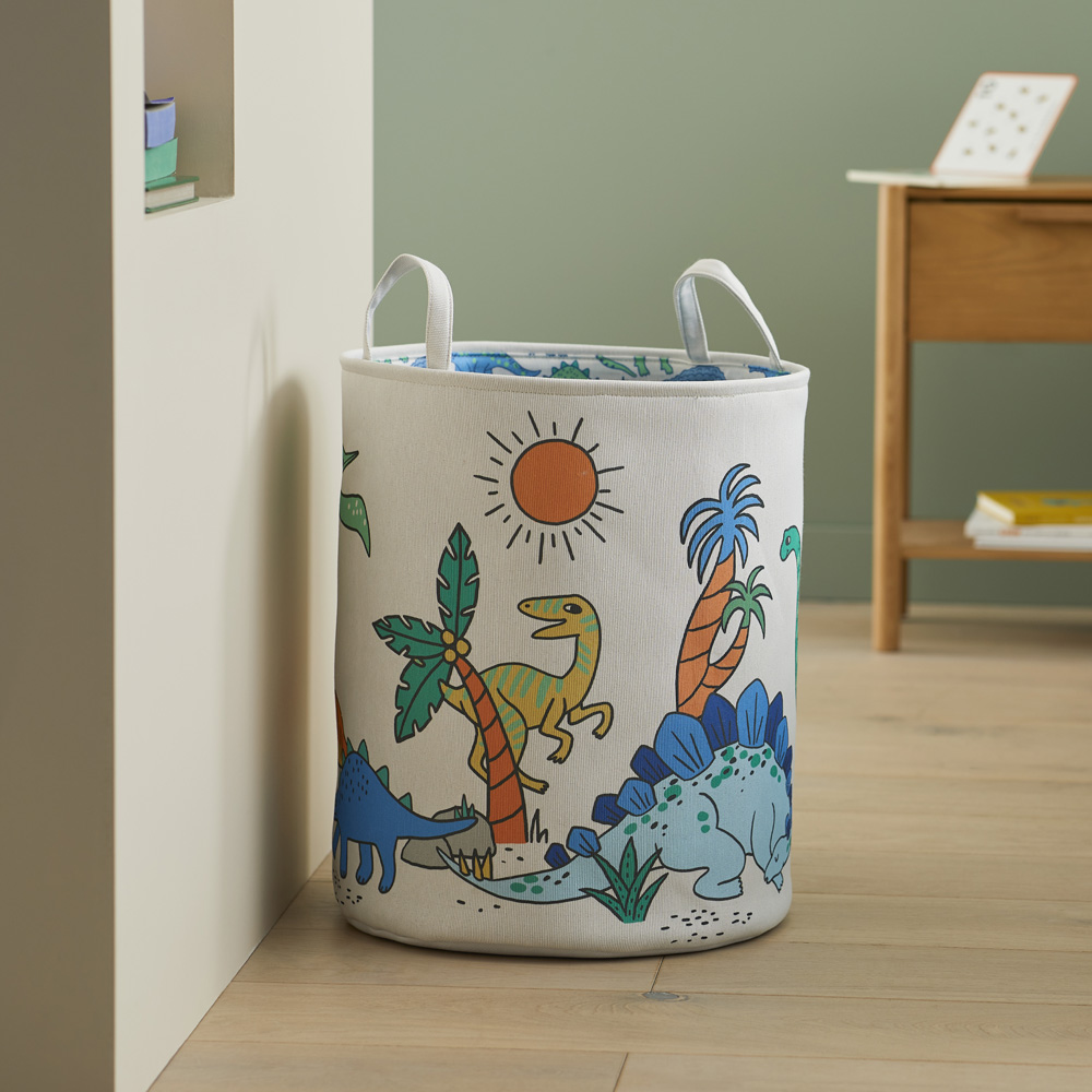 Happy Little Dinos Printed Basket