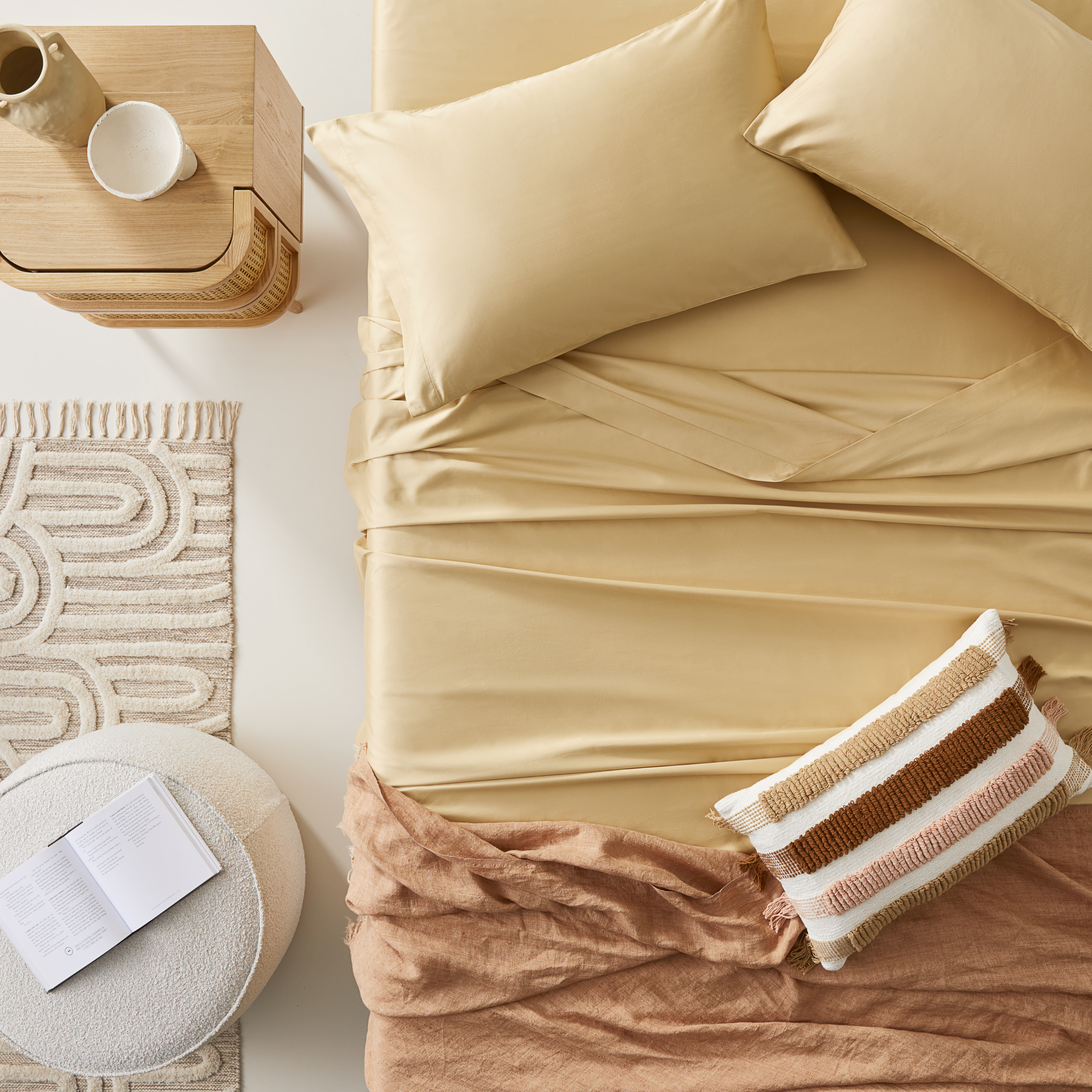 600TC Bamboo Cotton Butter Sheet Set