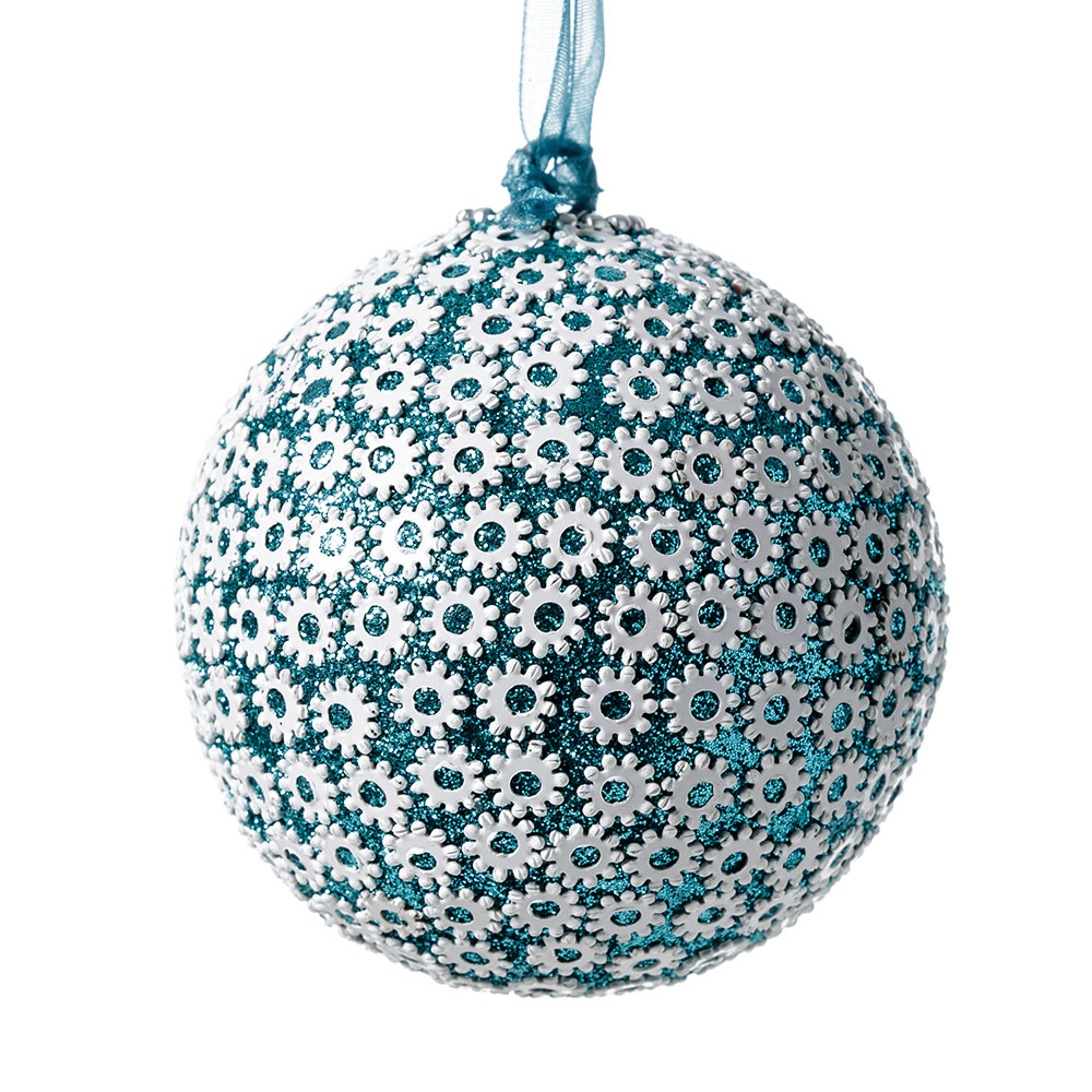 Luxe Daisy Aqua Bauble