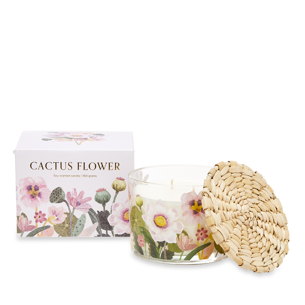 Wild Blooms Cactus Flower Candle 350g