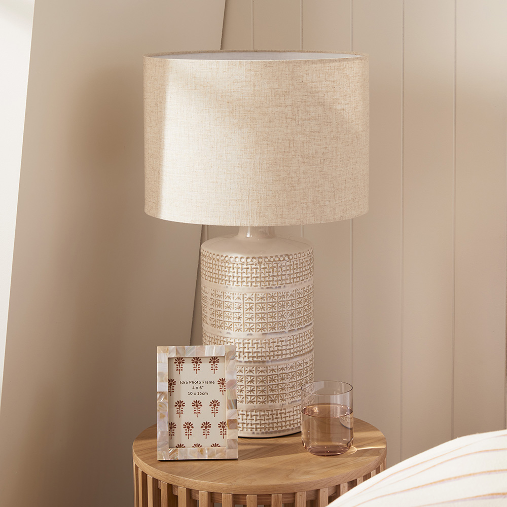 Suva White & Natural Table Light