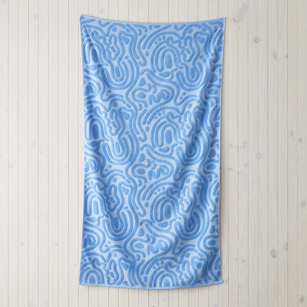 Samoa Blue Quick Dry Beach Towel