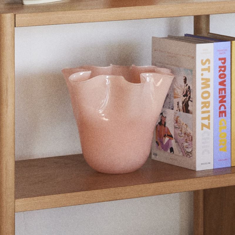 Fluted Pink Vase