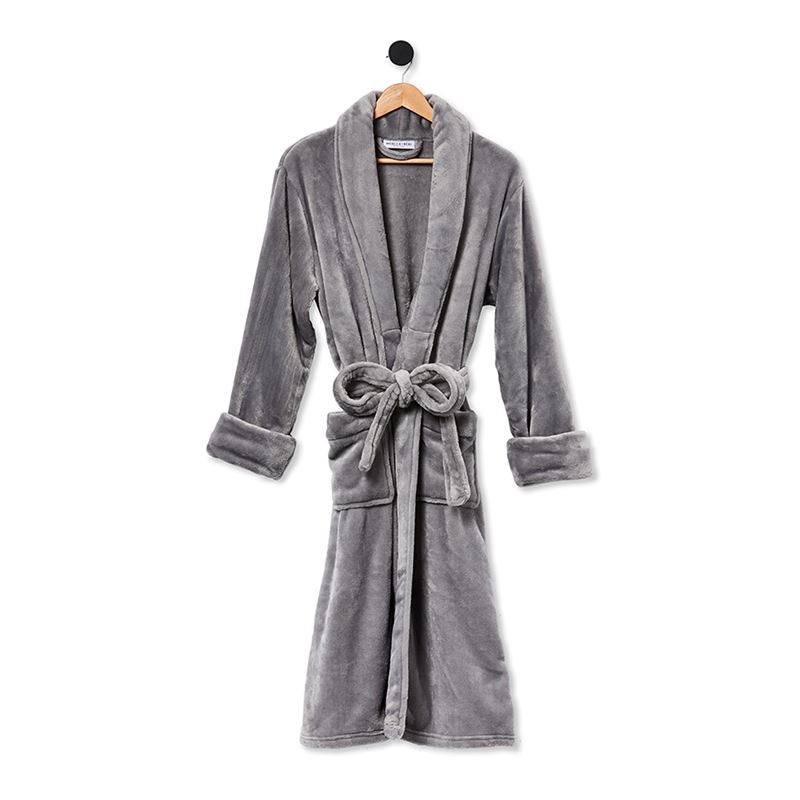 Ultra Soft Moonrock Grey Bathrobe