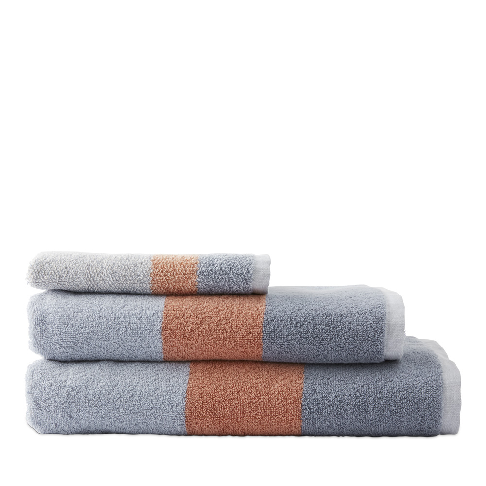 Brooklyn French Blue Multi Check Towel Range