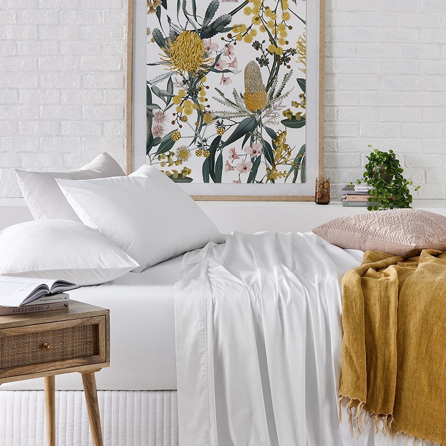 Worlds Softest Cotton White Sheet Set