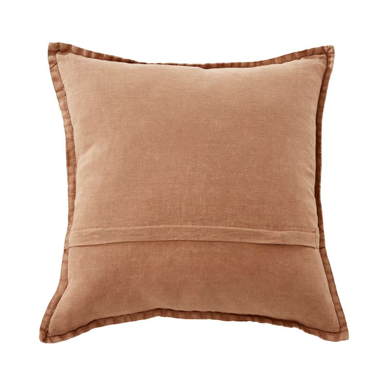 Belgian Hazelnut Vintage Washed Linen Cushion