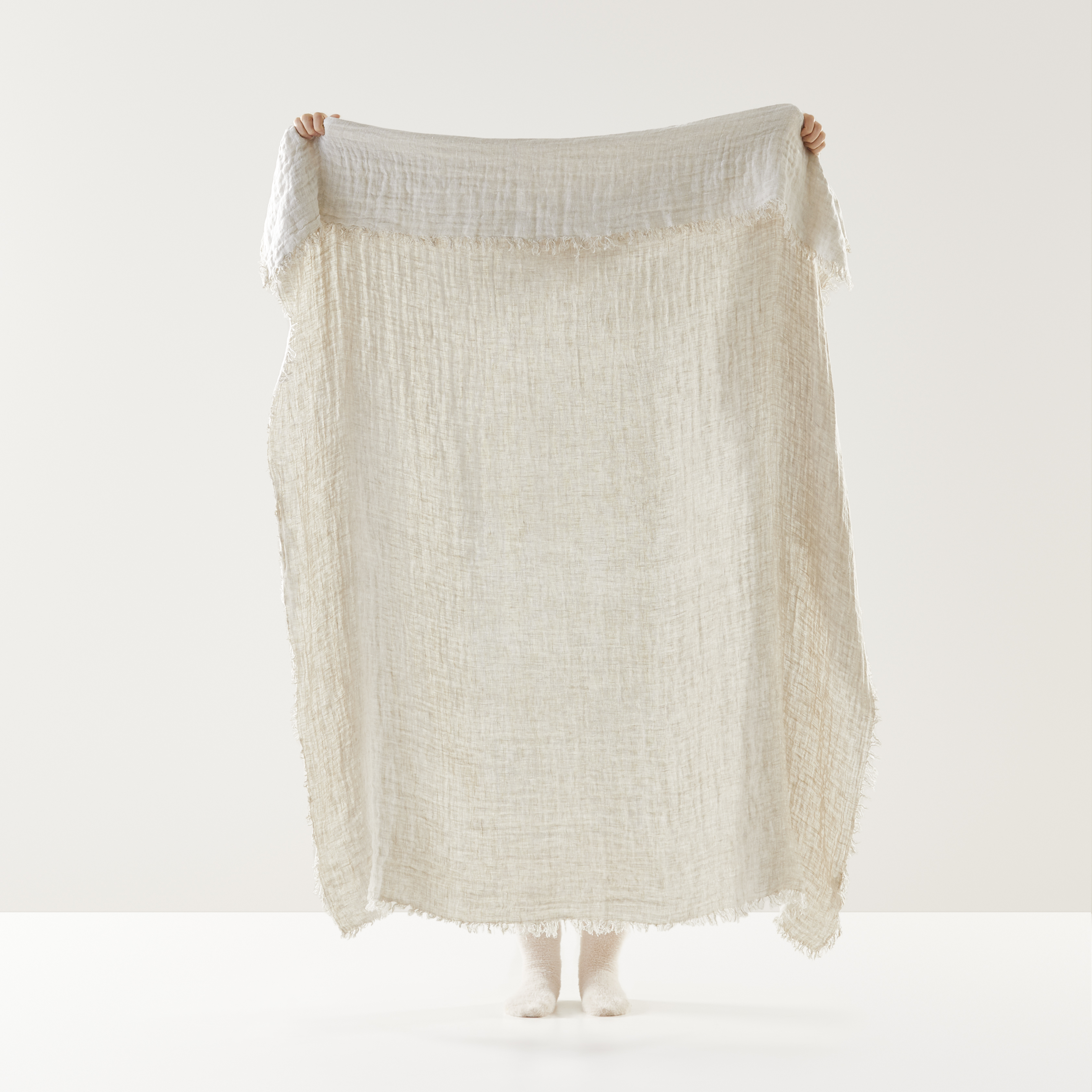 Suri Natural Linen Throw