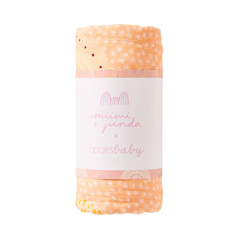 Miimi + Jiinda Nyami Coral Muslin Swaddles