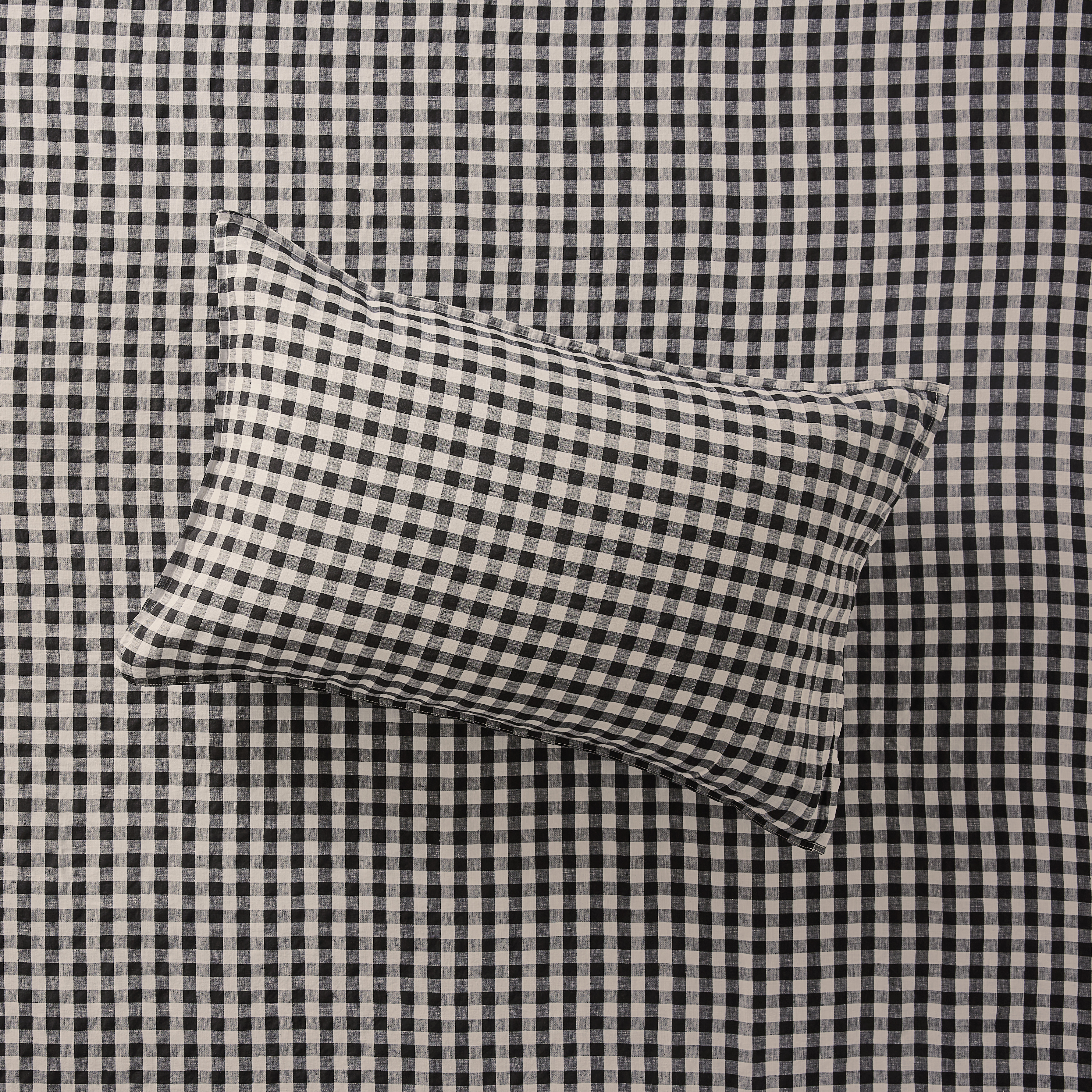 Vintage Washed Onyx Check Pillowcases