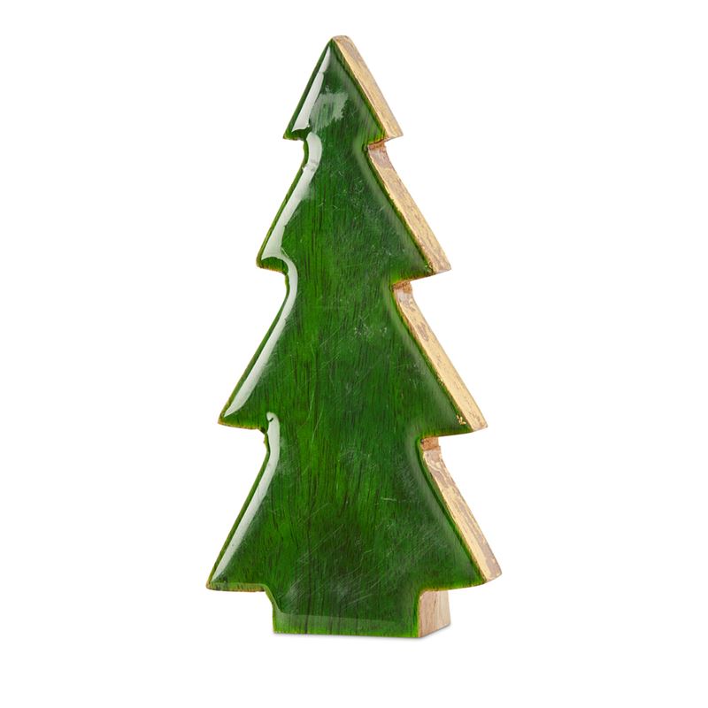 Enamel Green & Gold Timber Tree