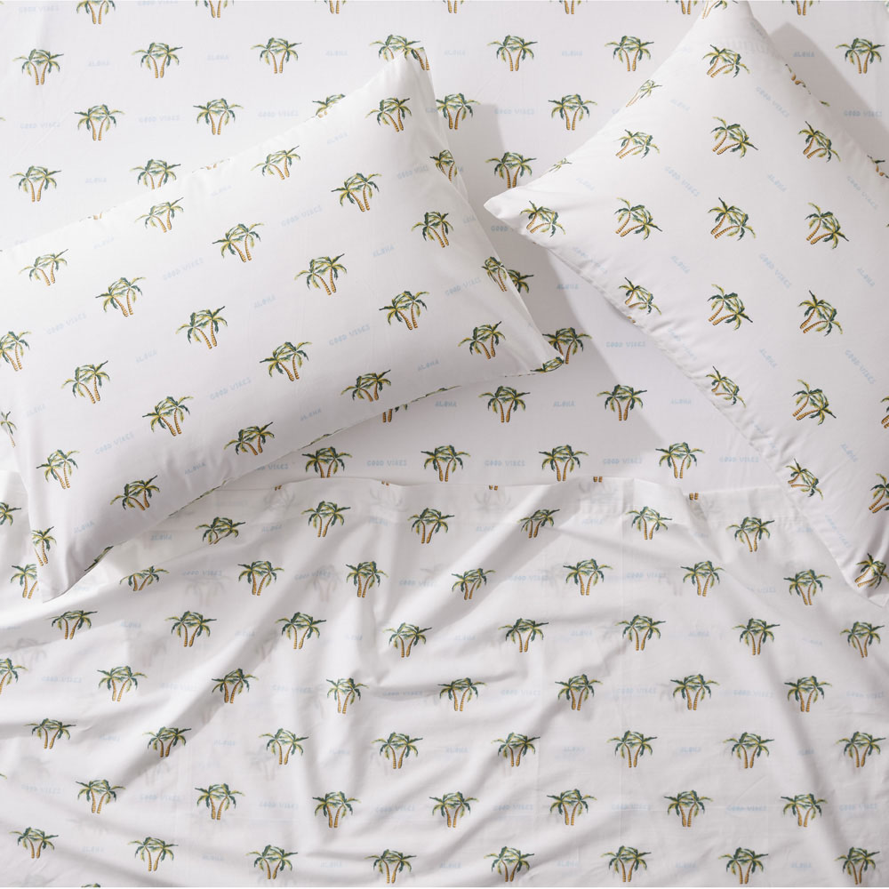 Aloha Summer Vibes Natural Sheet Set
