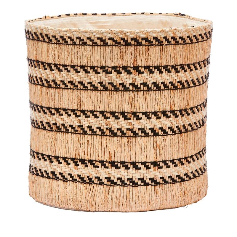 Kochi Natural & Black Check Basket