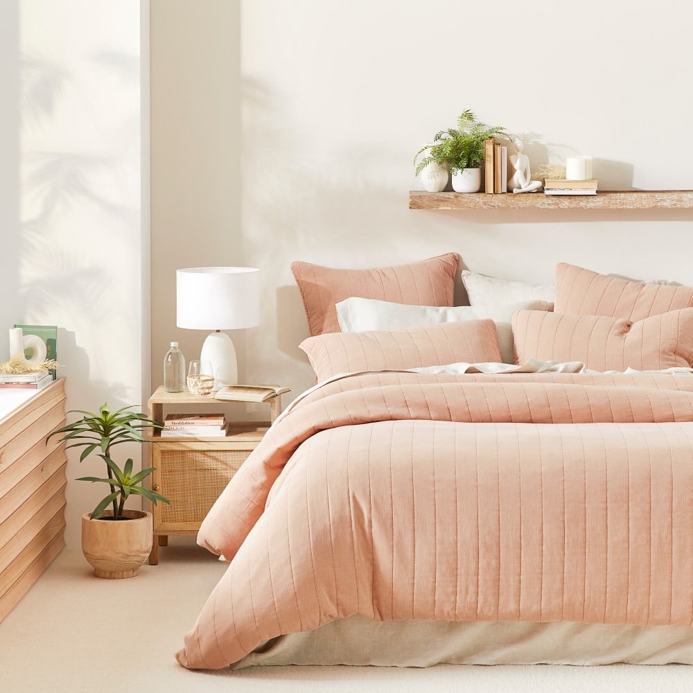 Bronte Clay Quilted Quilt Cover Separates