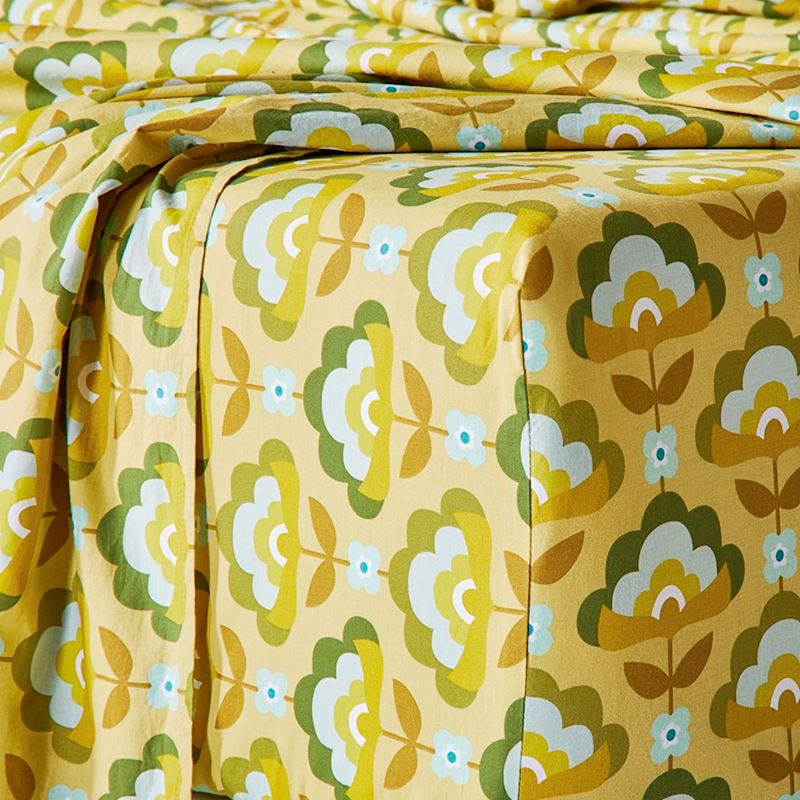 Printed Retro Pear?Stems?Sheet Set