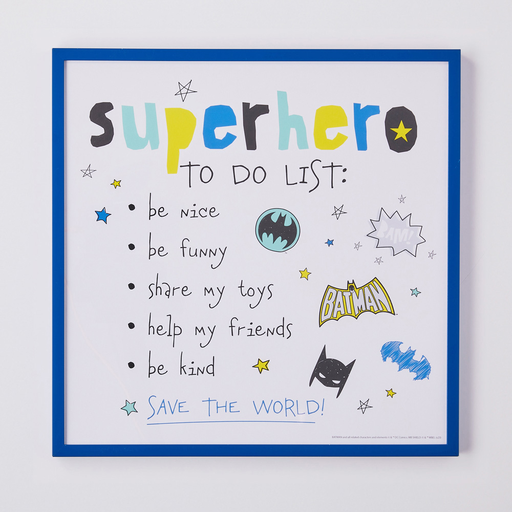 Warner Bros Batman Superhero in Training Wall Art