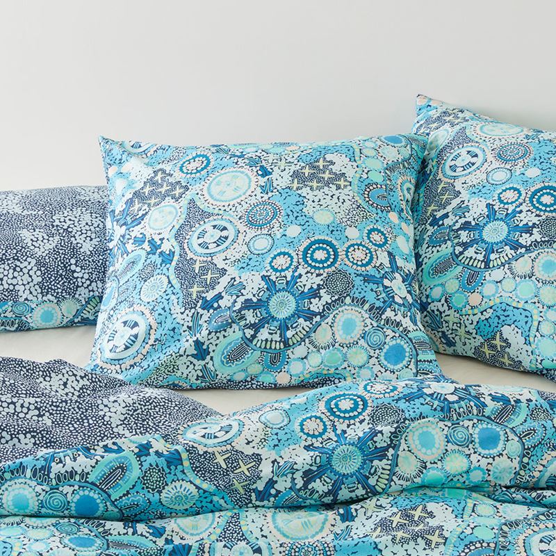 Cungelella Kalkatungu Blue Pillowcases