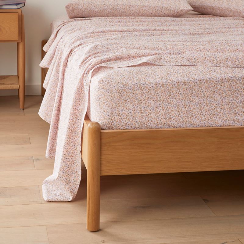 Serena Floral Pink Printed Sheet Set