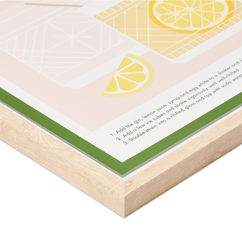 Cocktail Gin Fizz Framed Wall Art