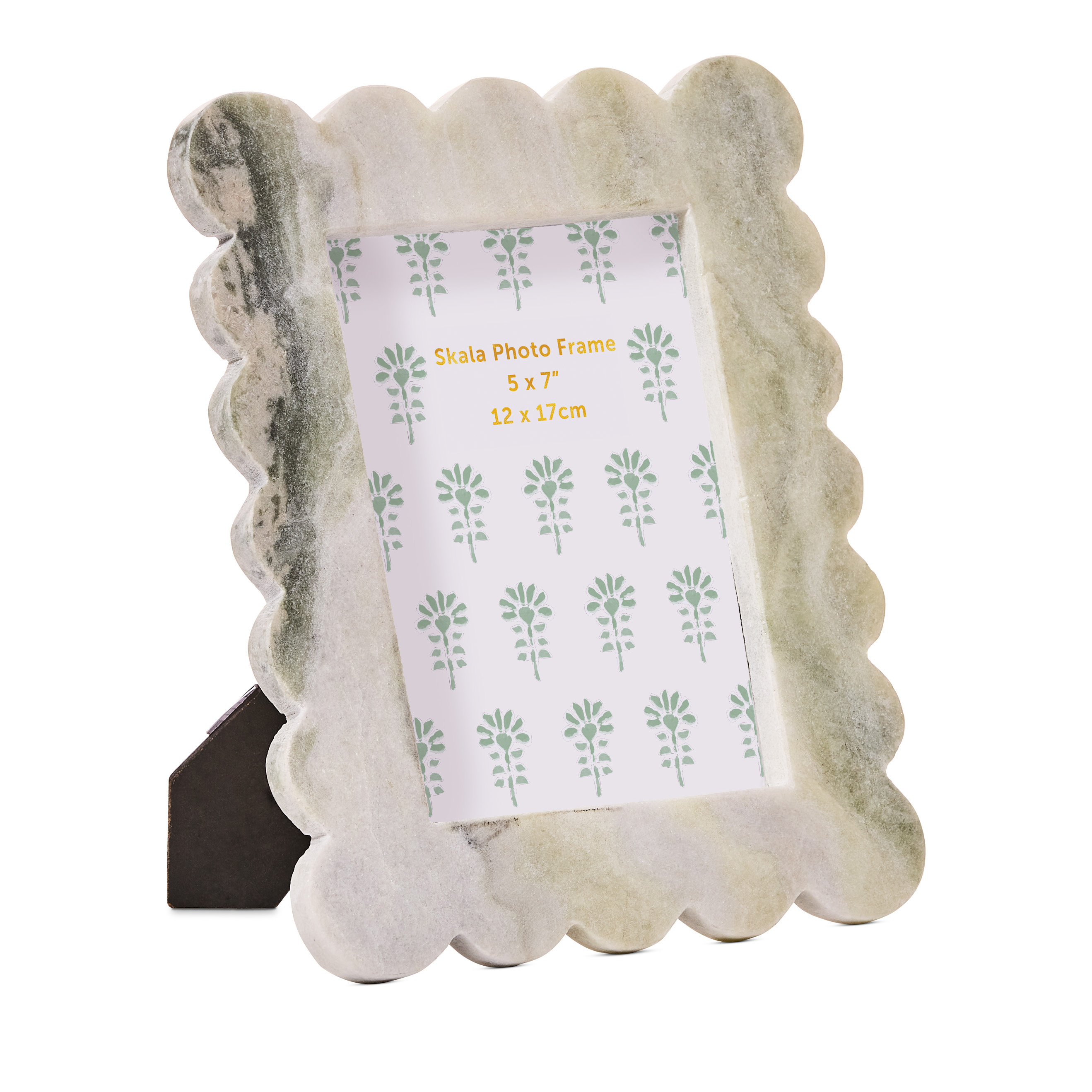Skala Green Scalloped Marble Frame