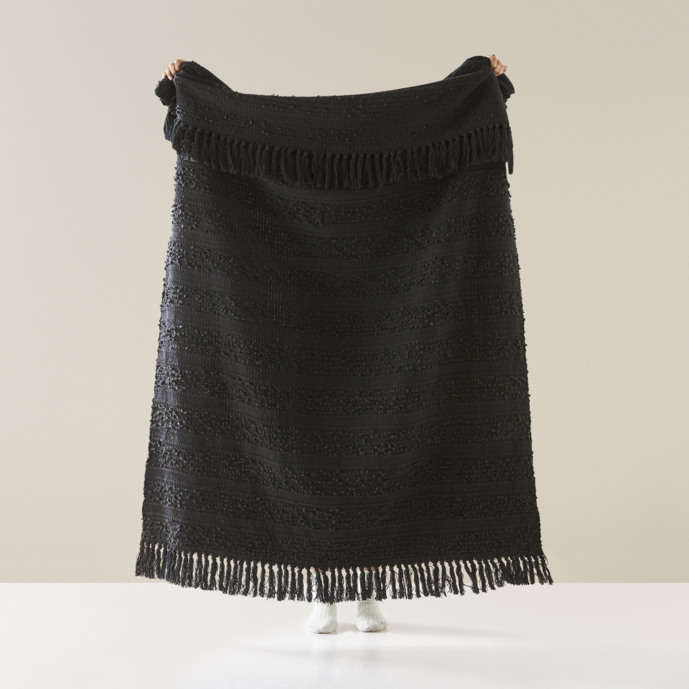 Somerset Black Throw