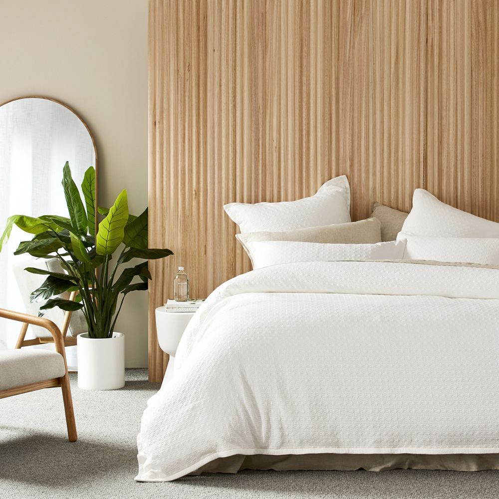 Freya Matelasse White Quilt Cover Separates