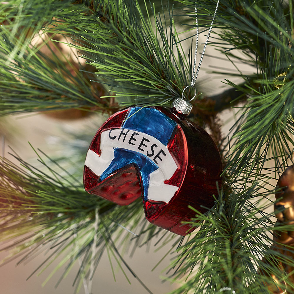 Vintage Glass Cheese Decoration