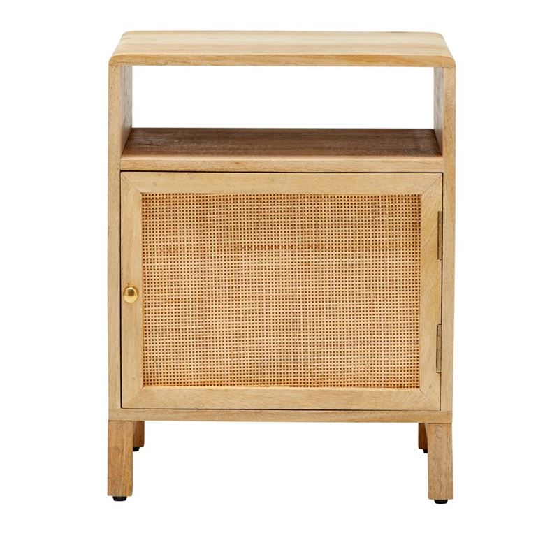Anjuna 1 Door Natural Bedside Table