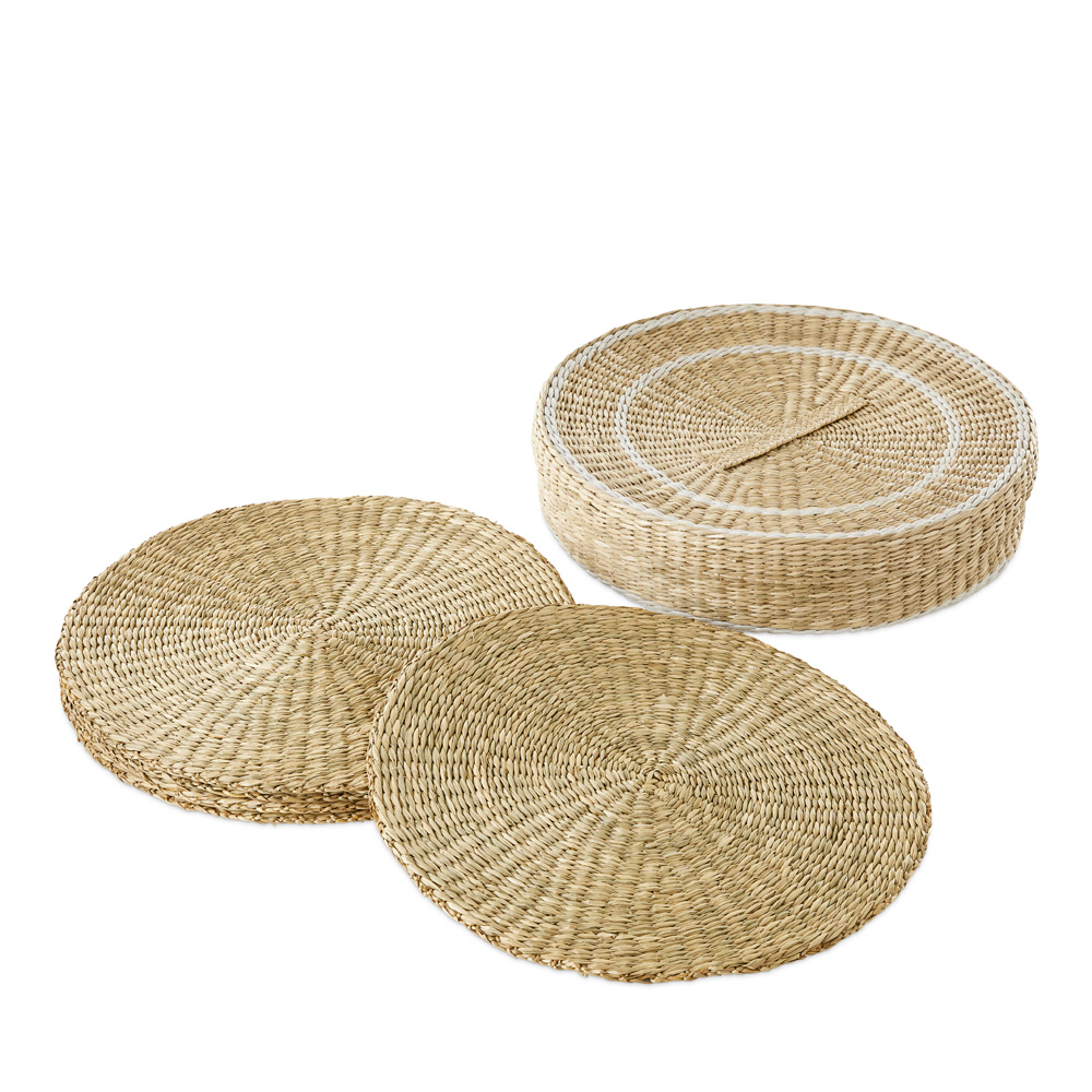 Dahlia Natural & White Seagrass Placemat