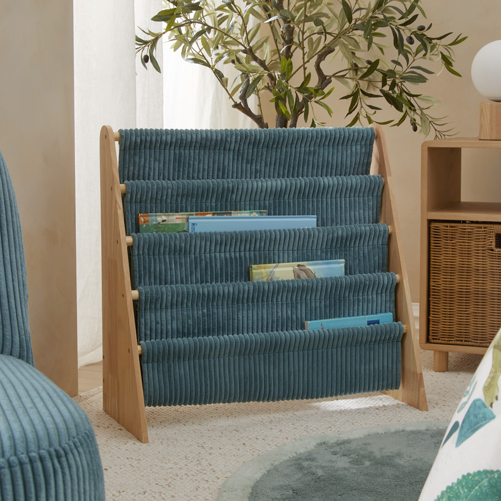Kai Ocean Blue Cord Bookshelf