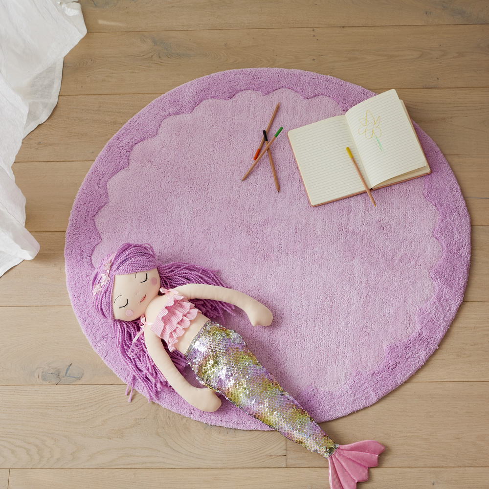 Reece Lilac Scallop Rug