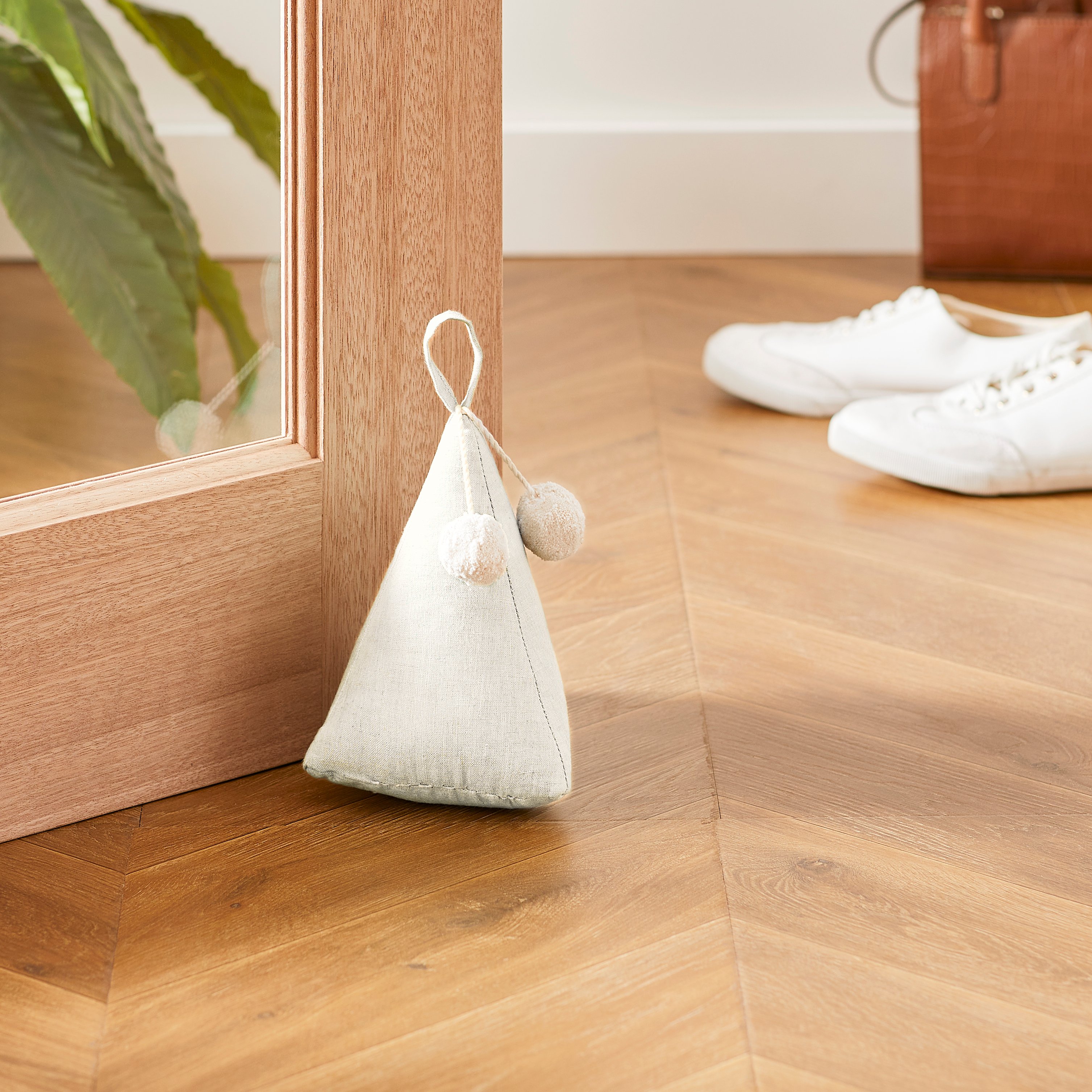 Evie Natural Linen Door Stop