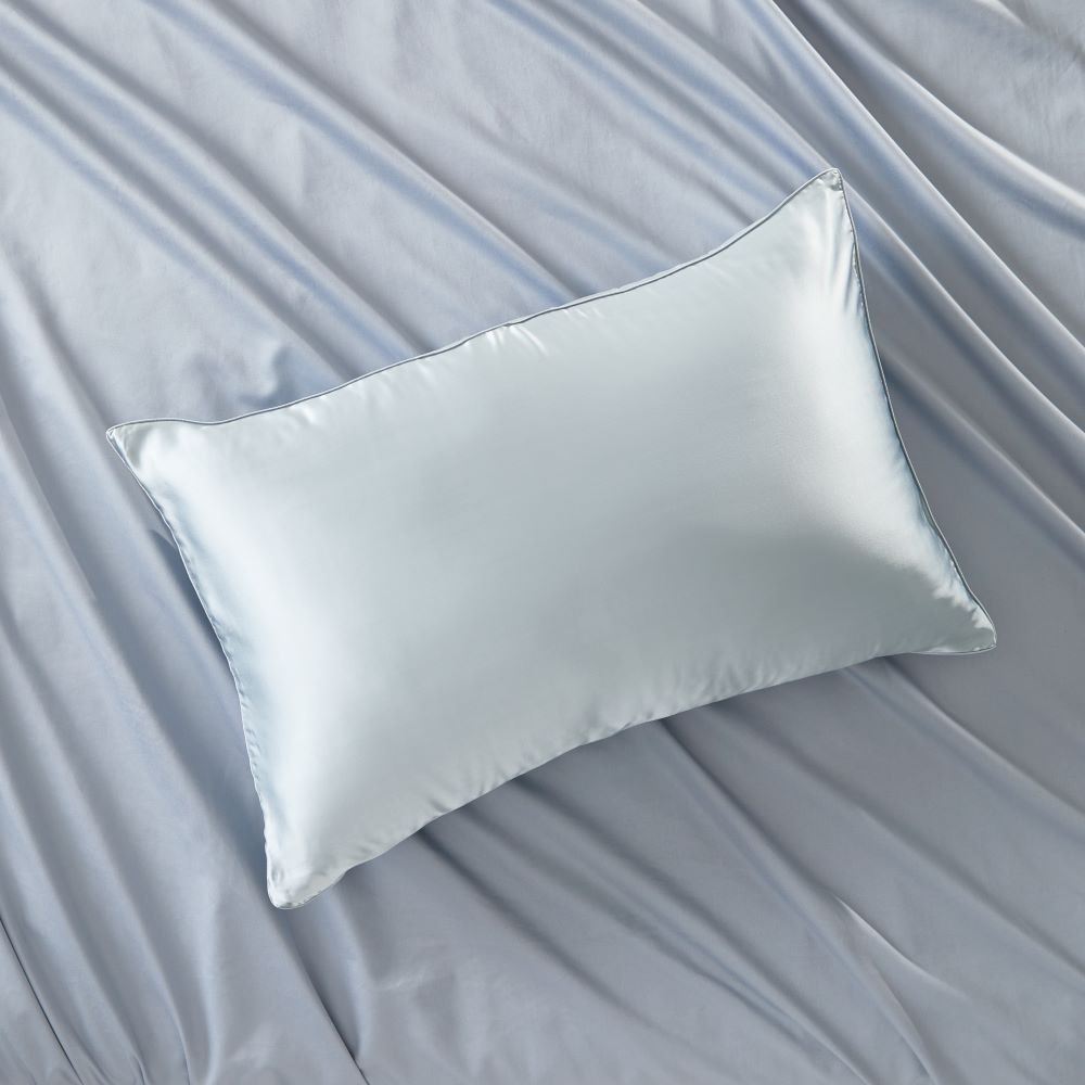 Pure Silk Soft Blue Pillowcase
