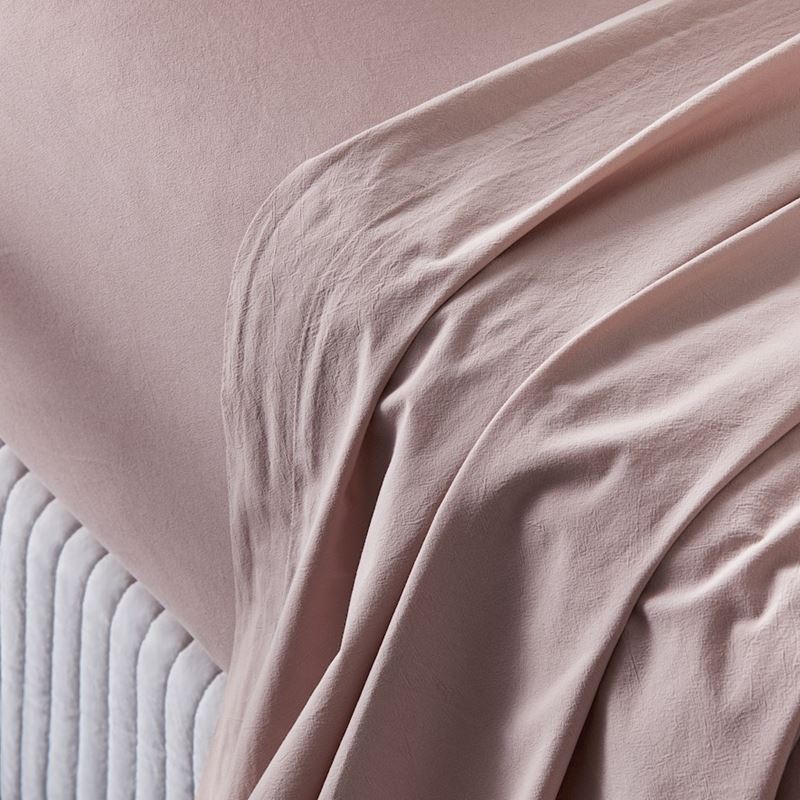 Stonewashed Cotton Violet Sheet Set