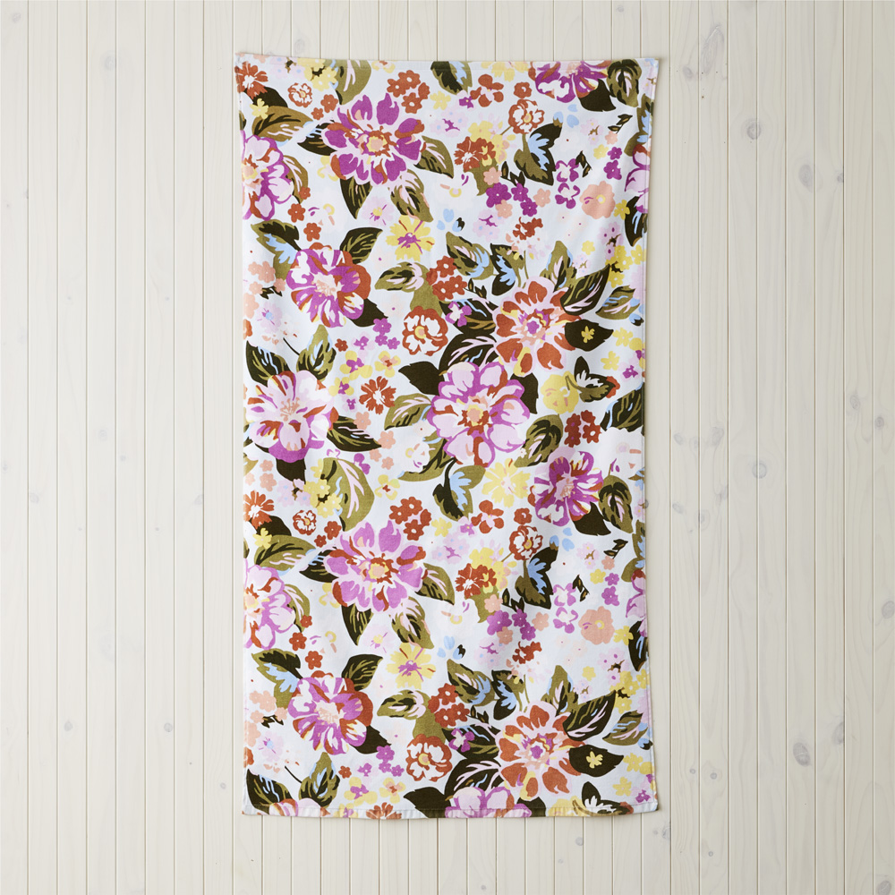 Byron Floral Blue Sand Free Beach Towel