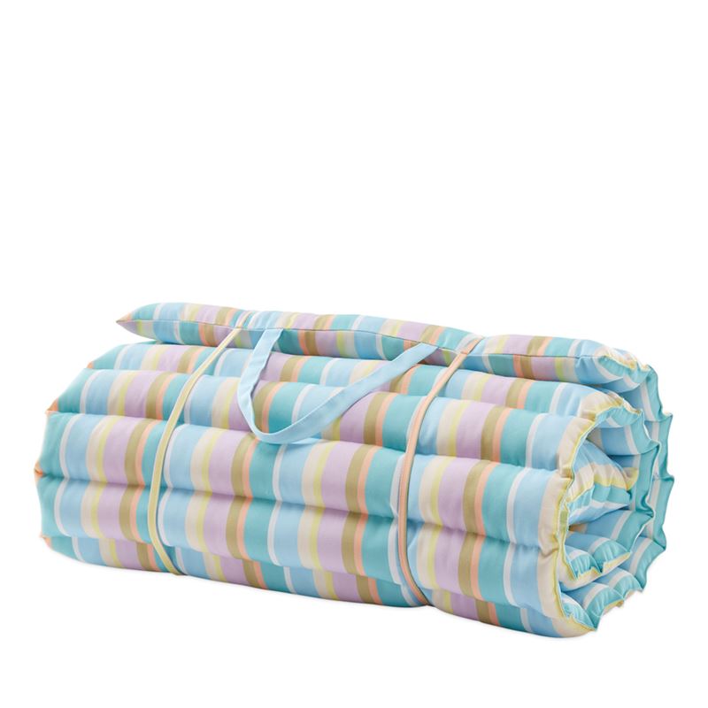 Outdoor Sorbet Stripe Padded Beach Lounger