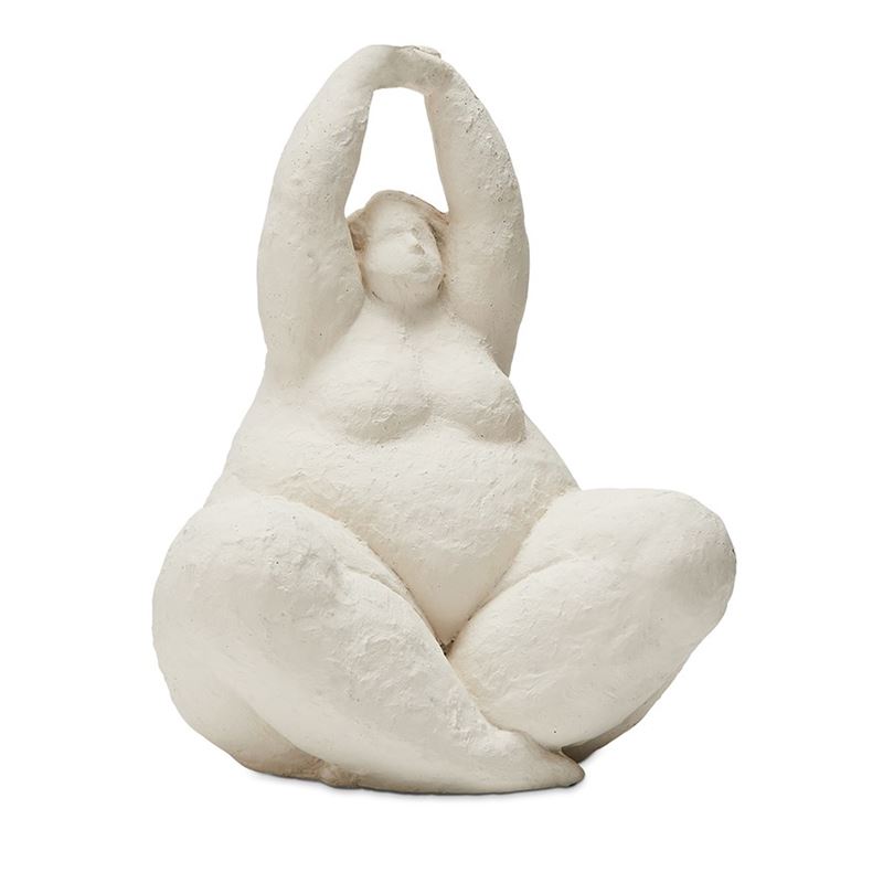 Romulus White Stretching Statue