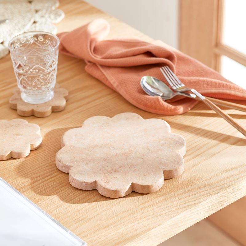 Pansy Dusty Pink Trivet