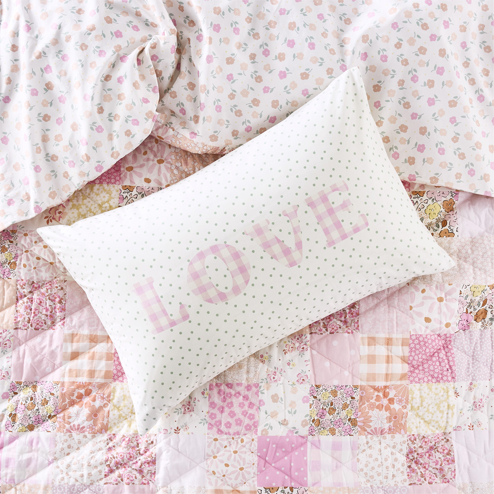 Love Kids Text Pillowcase