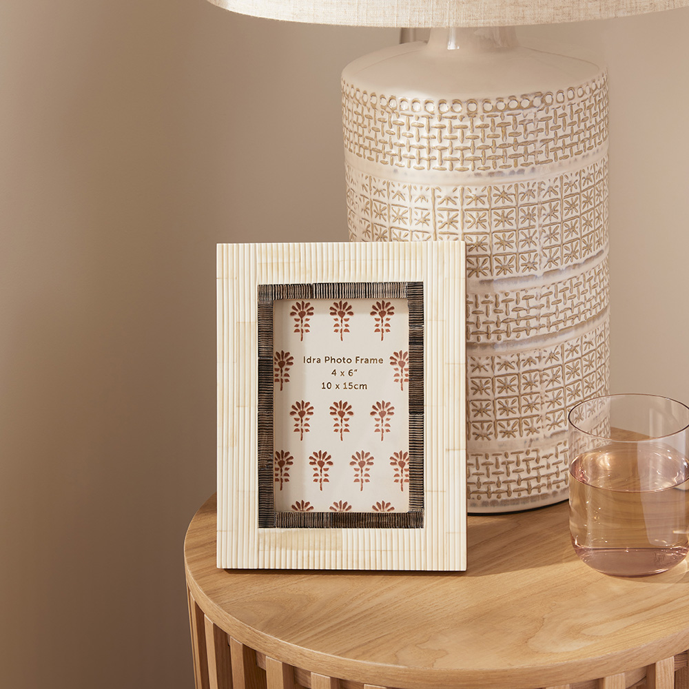 Idra Ivory & Natural Photo Frame