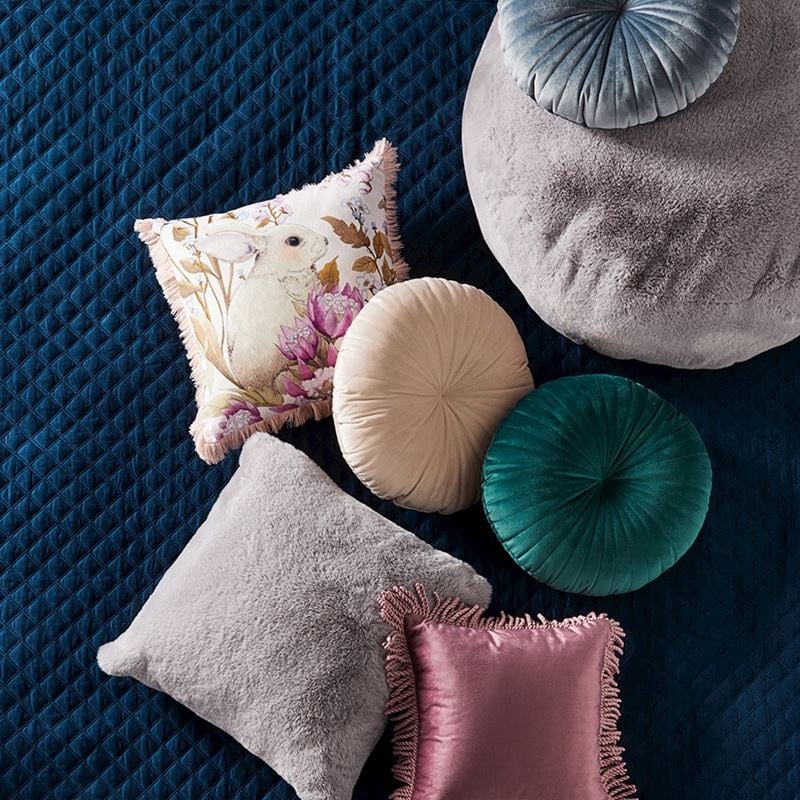 Fleur Harris Bunny Velvet Cushion