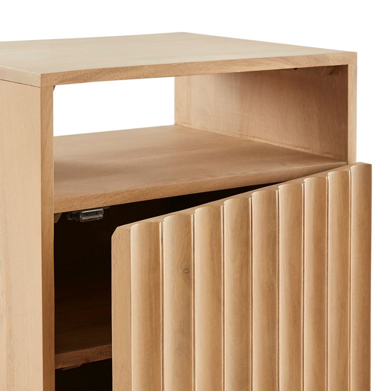 Bari Natural Bedside Table