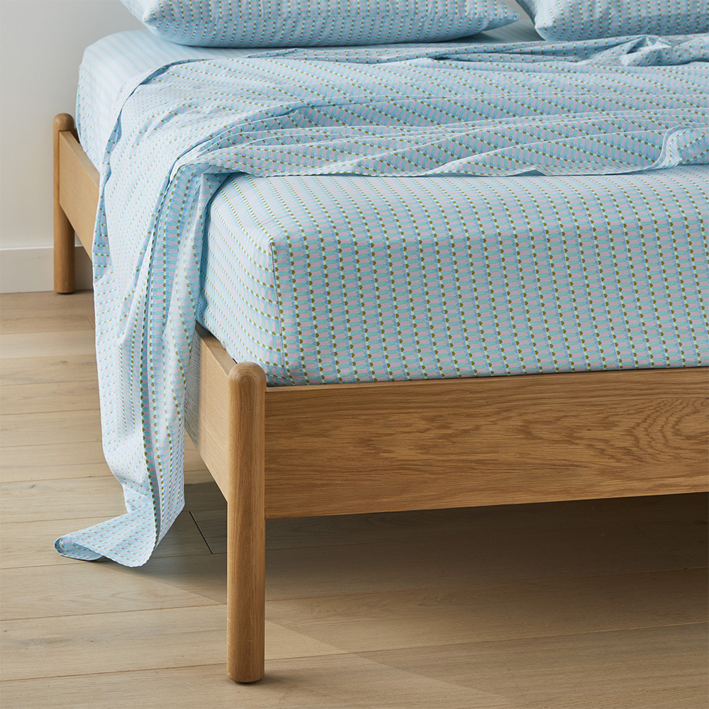 Panama Geo Green Printed Sheet Set